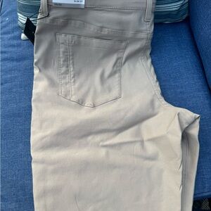 Brand New Mena Perry Ellis Slim Fit Beige Pants size 36x30 ⛳️